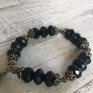 Gorgeous black Crystal bracelet